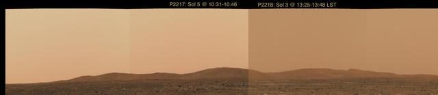 NASA image: Hazy Martian Skies