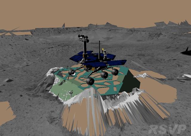 Virtual Rover Takes its First Turn