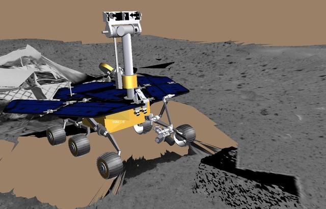 NASA image: Virtual Rover Deploys Arm