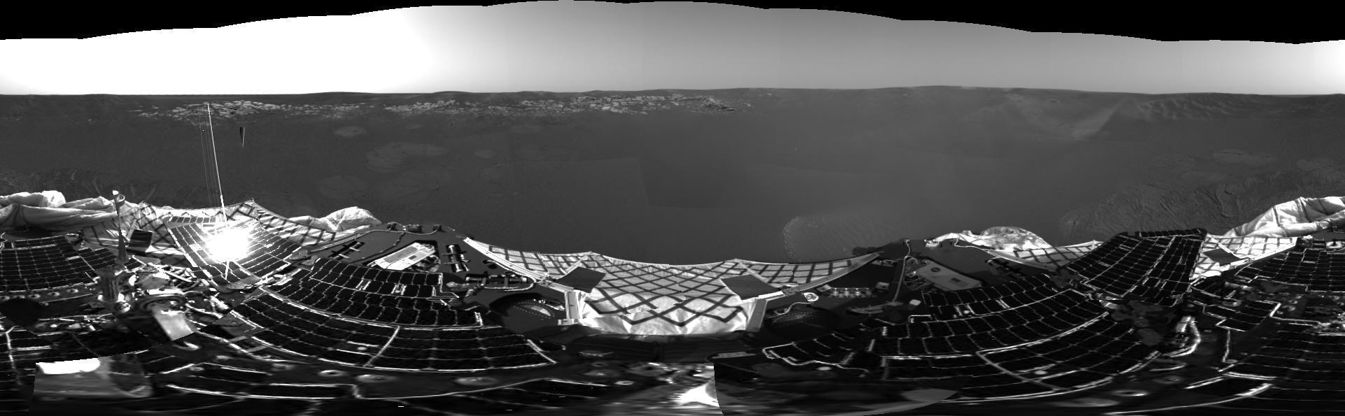First Panoramic Look at Meridiani Planum, Mars
