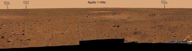NASA image: NASA Dedicates Martian Landmarks To Apollo 1 Crew
