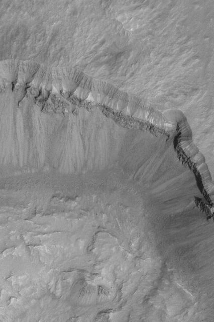 Layers in Crater Wall