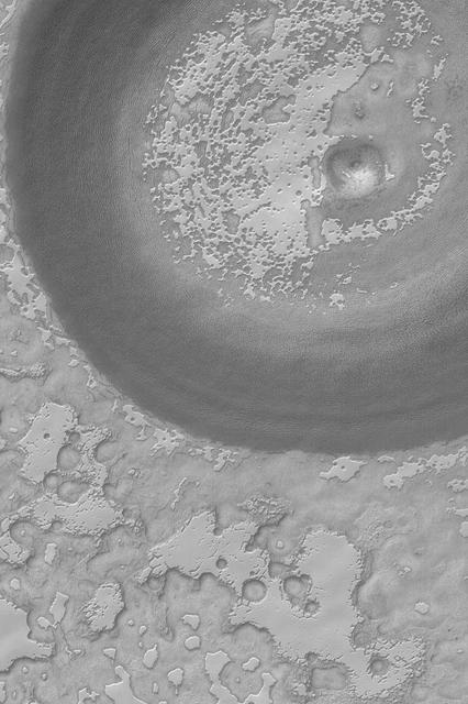 Exhuming South Polar Crater