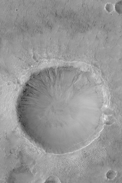 Gullied Crater Wall