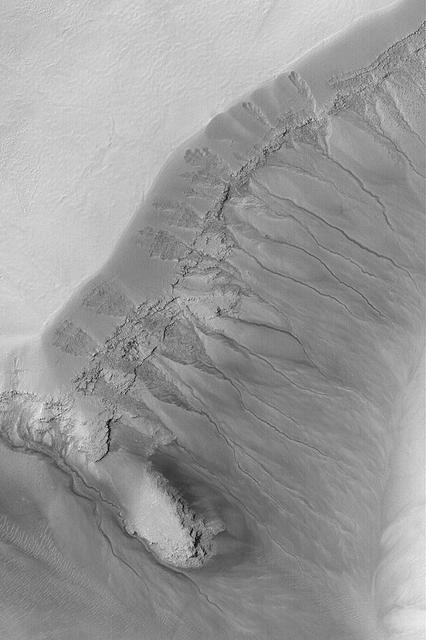 NASA image: Gullied Martian Slope
