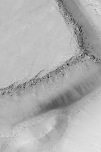 NASA image: Large Boulders in a Trough