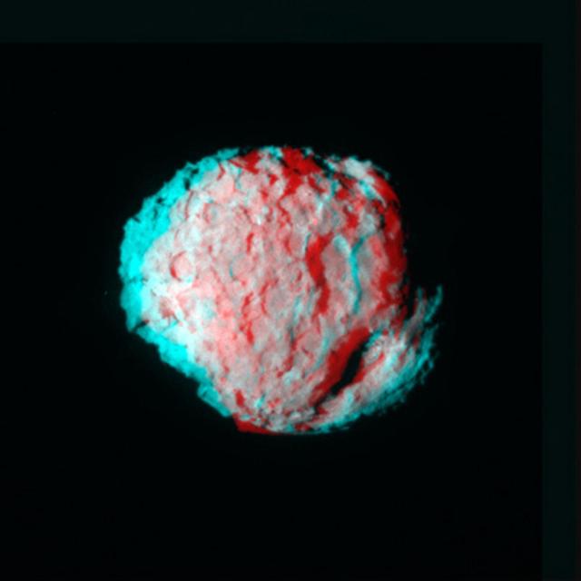 NASA image: Comet Wild 2 - Anaglyph
