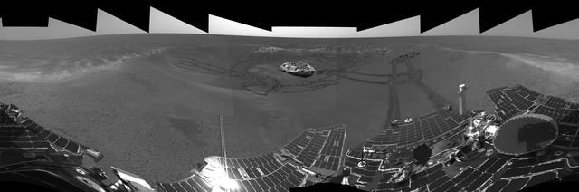 NASA image: A Well-Traveled Eagle Crater left-eye