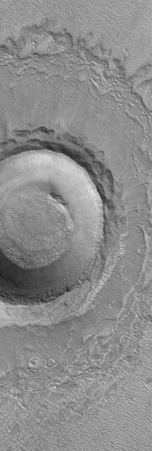Crater in Elysium Planitia