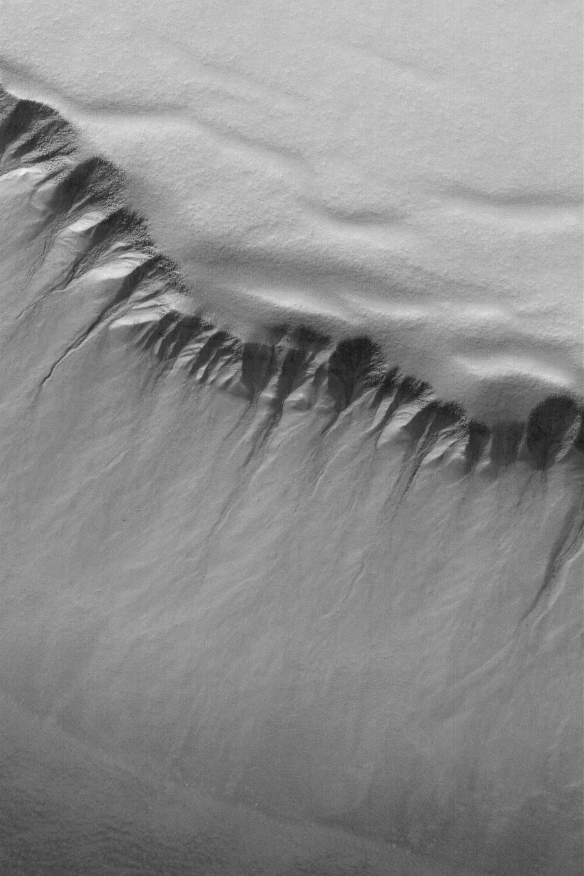 South Polar Pit Gullies
