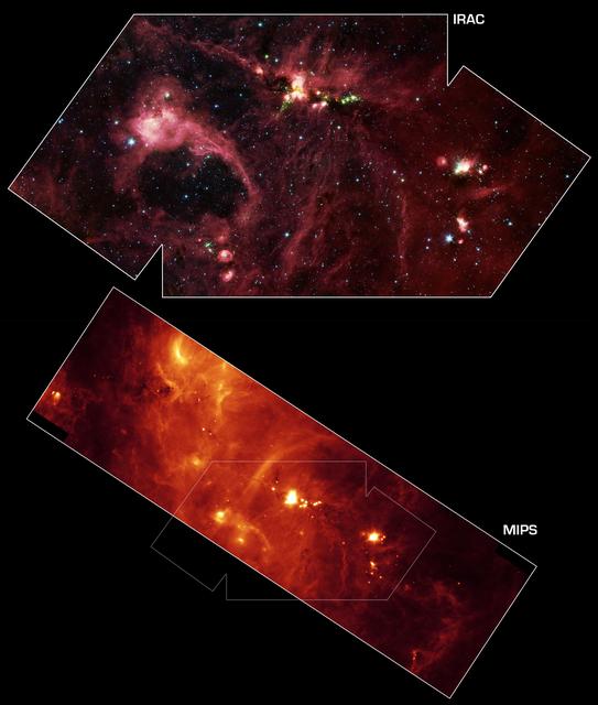 NASA image: Star Formation in the DR21 Region B