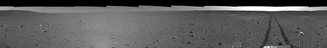 NASA image: Spirit View on Sol 100 left eye