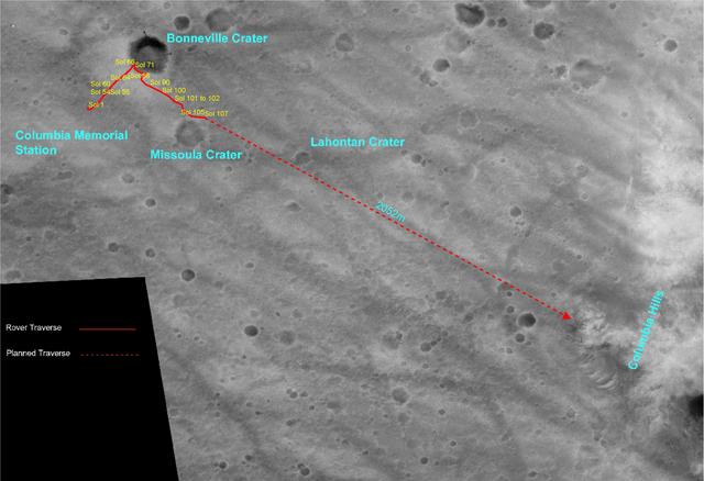 NASA image: Spirit Travels