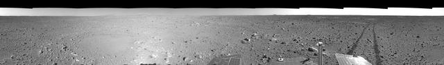 NASA image: Spirit View on Sol 123 left eye