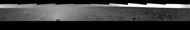 Spirit View on Sol 124 left eye