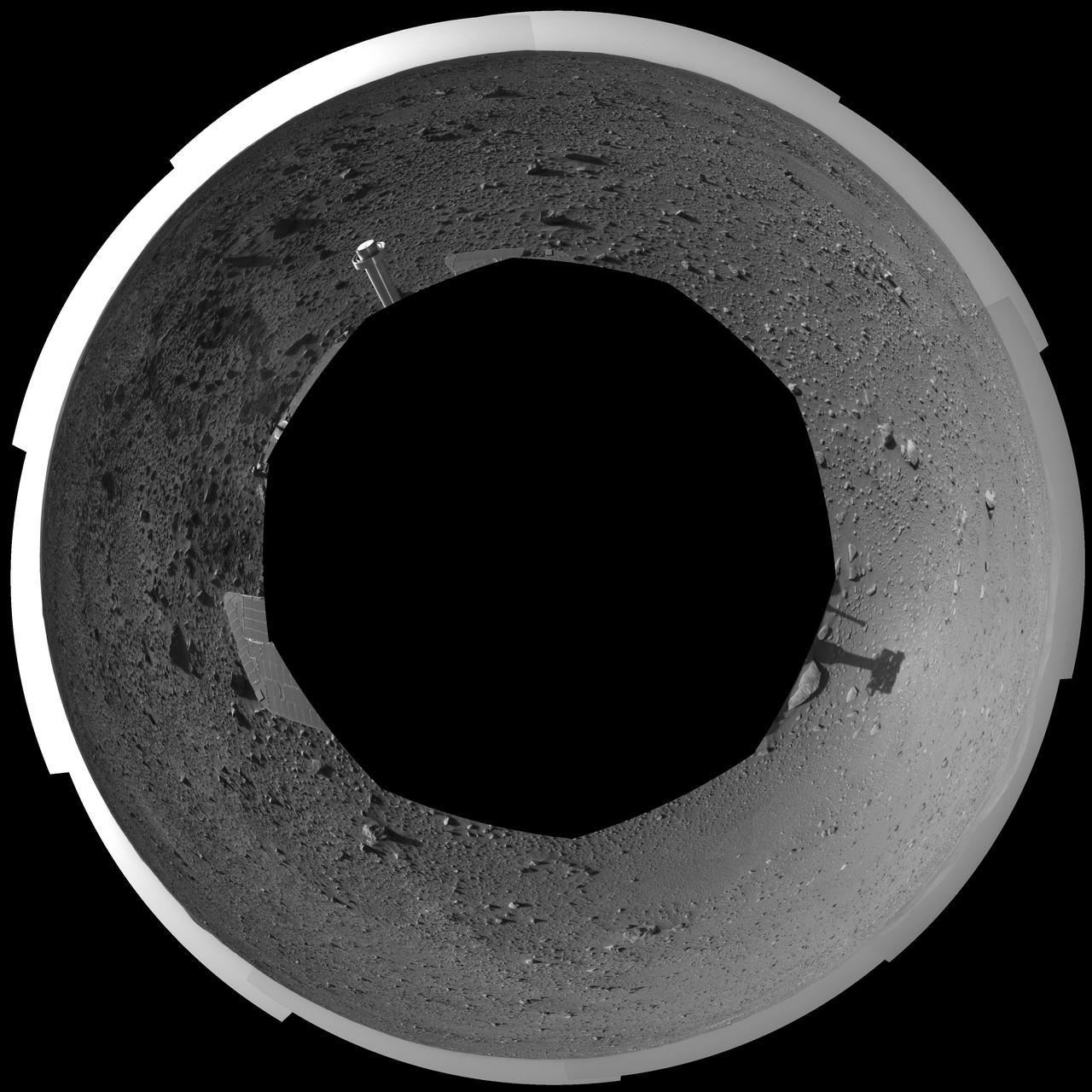 Spirit View on Sol 124 polar