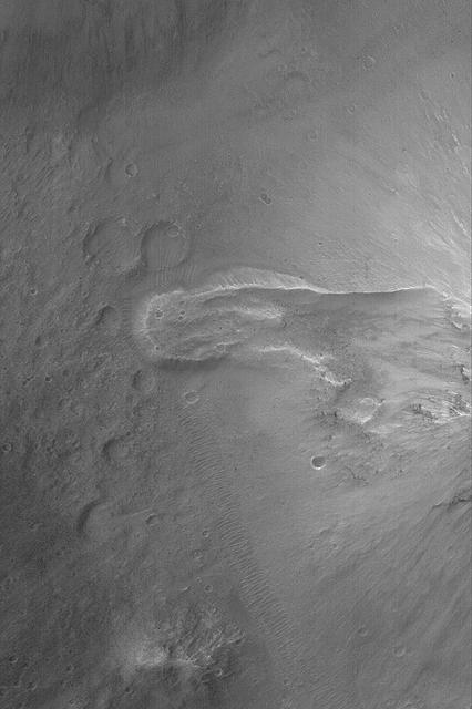 Landslide in Aureum Chaos