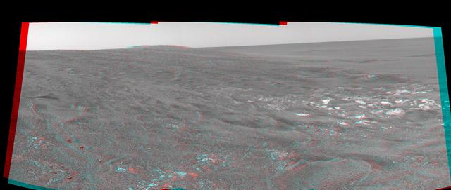 NASA image: Opportunity View on Sol 109 3-D