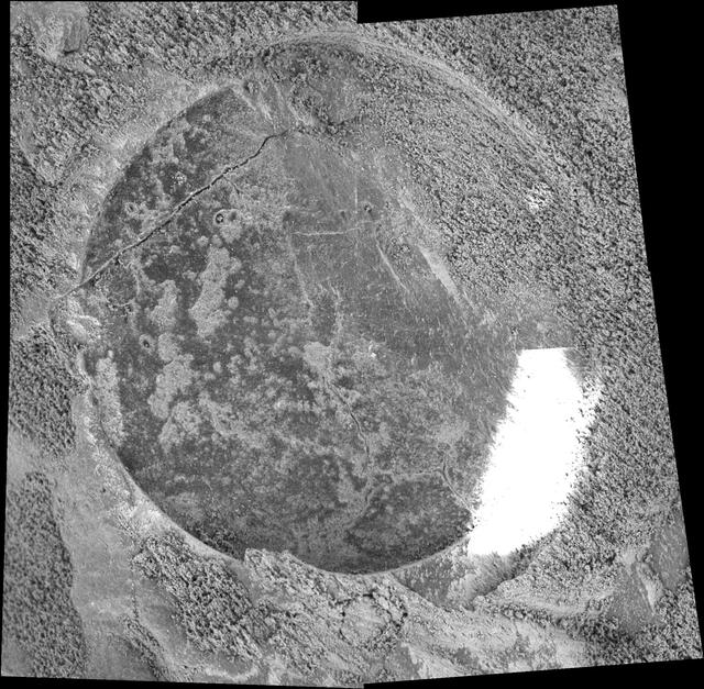 NASA image: Rock Interior Exposed Near Endurance