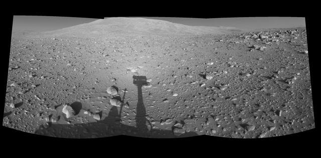 NASA image: Spirit Shadow, Sol 153 Left Eye
