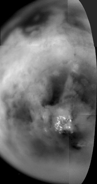 NASA image: Titan Mottled Surface