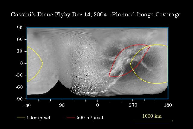 NASA image: First Flyby of Dione
