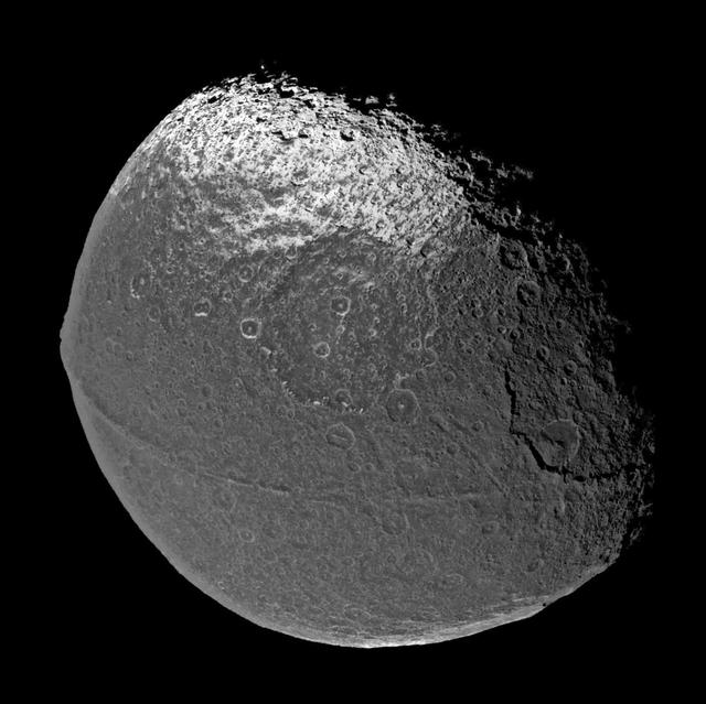 NASA image: Encountering Iapetus