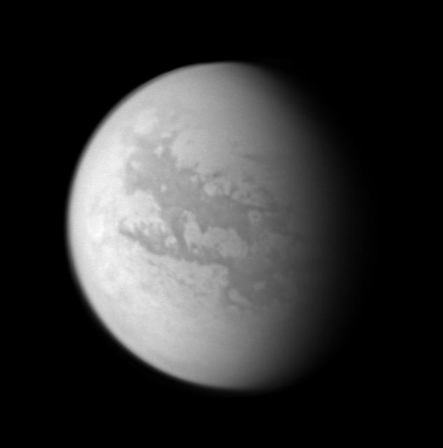 Cassini Views of Titan: Monochrome View