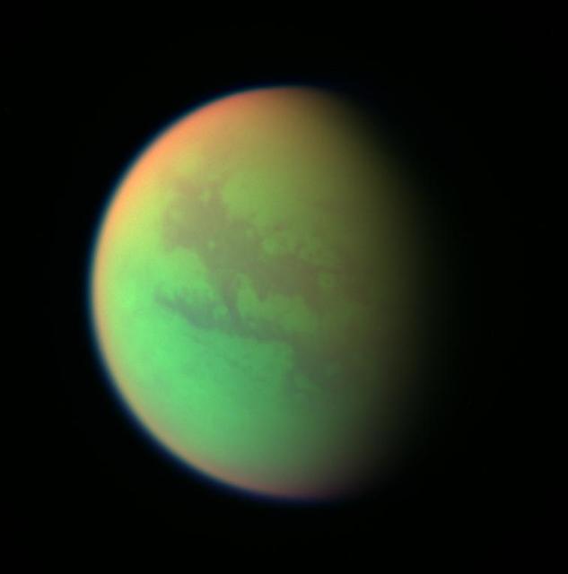 Cassini Views of Titan: False Color Composite