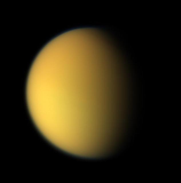 Cassini View of Titan: Natural Color Composite