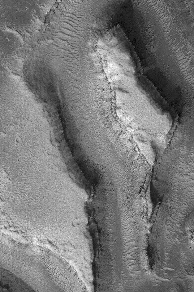 NASA image: Features in Granicus Valles
