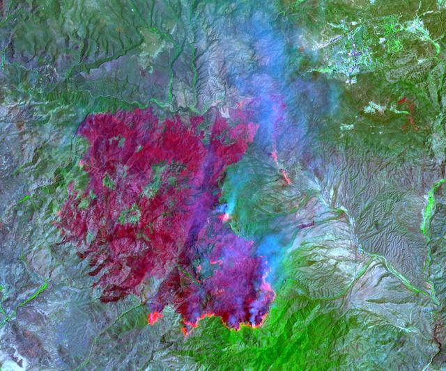 NASA image: Willow Fire Near Payson, Arizona