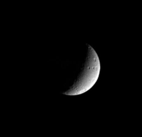 NASA image: Slice of Tethys