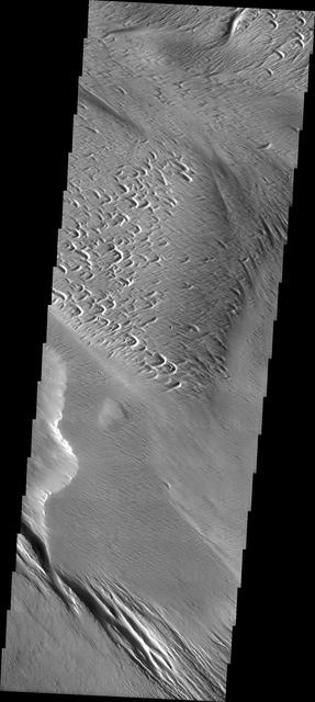 NASA image: Yardangs and Crosshatching