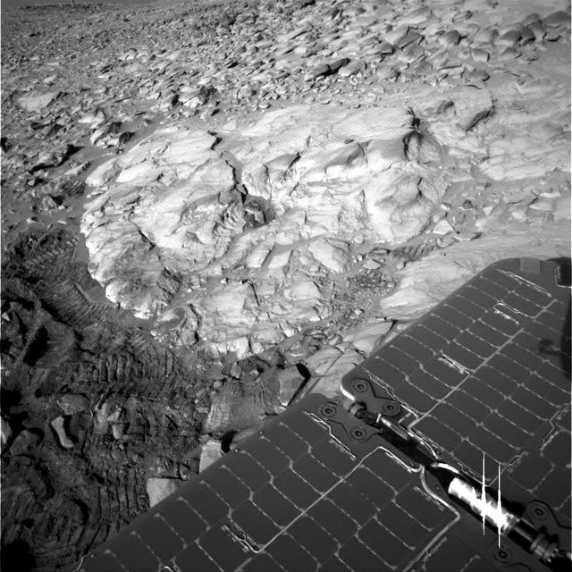 NASA image: Soft Rock Yields Clues to Mars Past