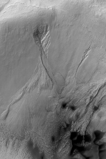NASA image: Mid-latitude Gully Features