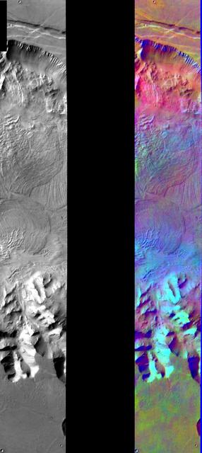 Melas Chasma in IR Color