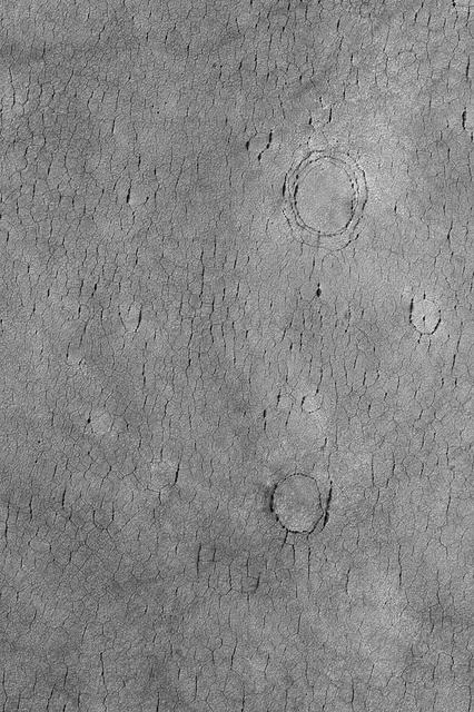 Cracked Plain, Buried Craters