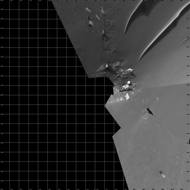 NASA image: Busy at the Bottom of Endurance Crater vertical