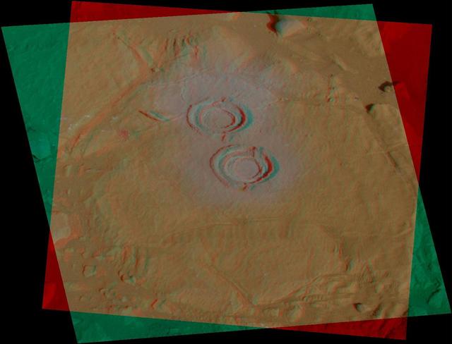 NASA image: Wooly Patch Rock in Color Stereo