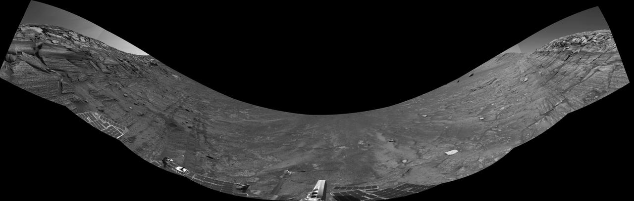 Along Endurance Crater Inner Wall