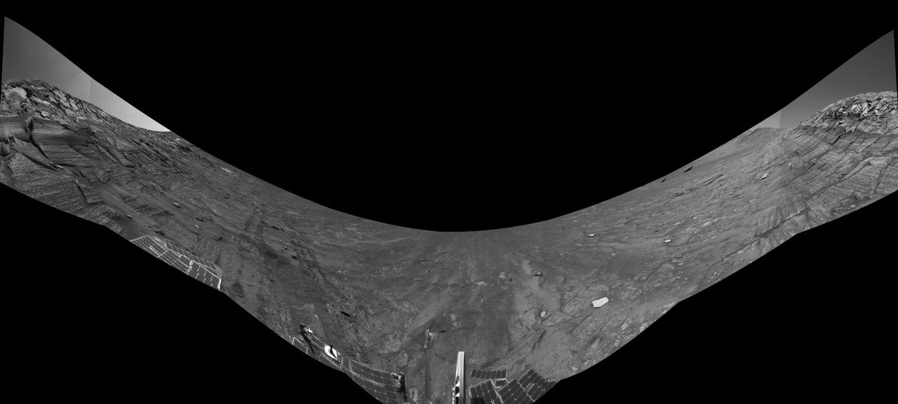 Along Endurance Crater Inner Wall Left Eye