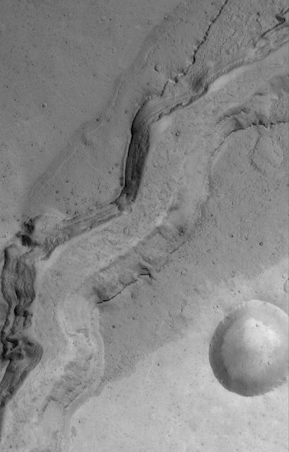 NASA image: Channel in Kasei