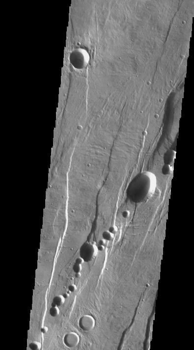 NASA image: Alba Patera Collapse Pits