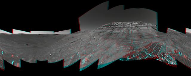 NASA image: Opportunity at the Wall 3-D
