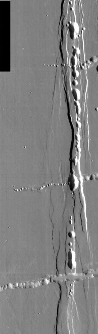NASA image: Alba Patera Collapse Pits