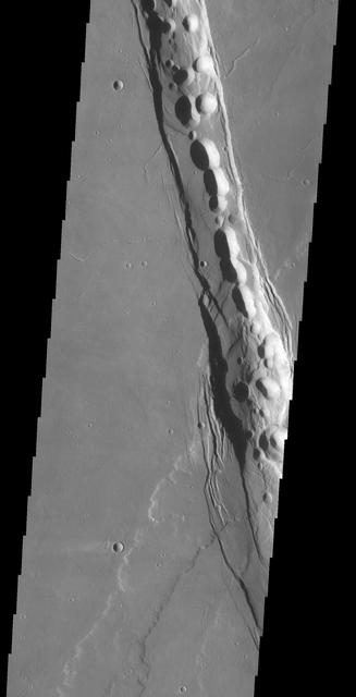 NASA image: Tractus Catena Collapse Pits