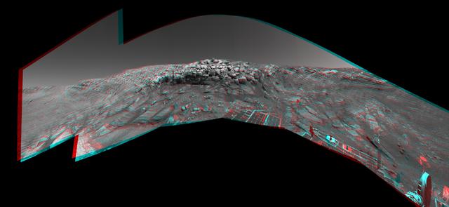 NASA image: No Shortcut for Opportunity 3-D