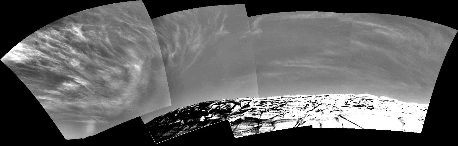 Clouds over Endurance on Sol 290