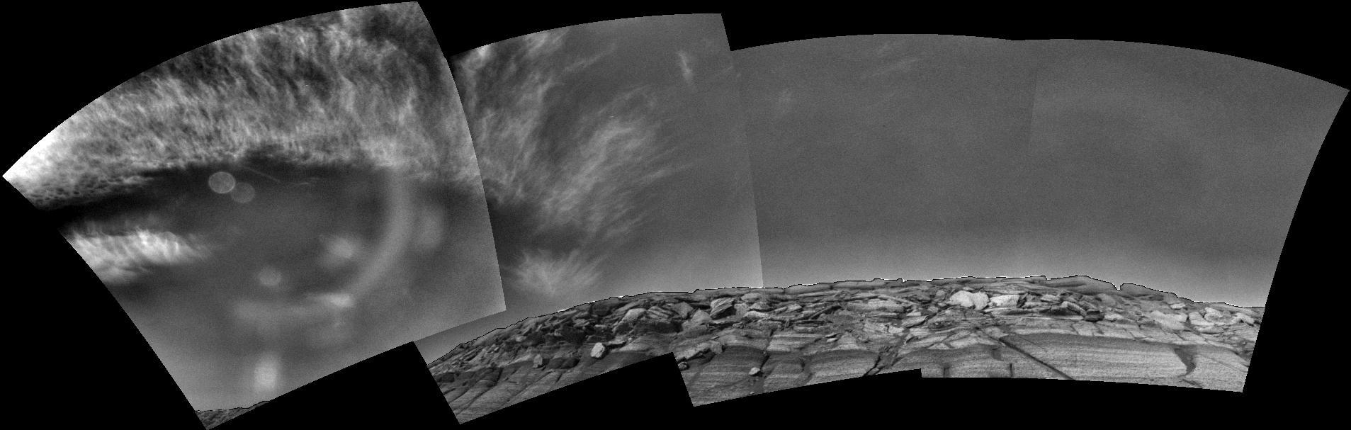 Clouds over Endurance on Sol 291